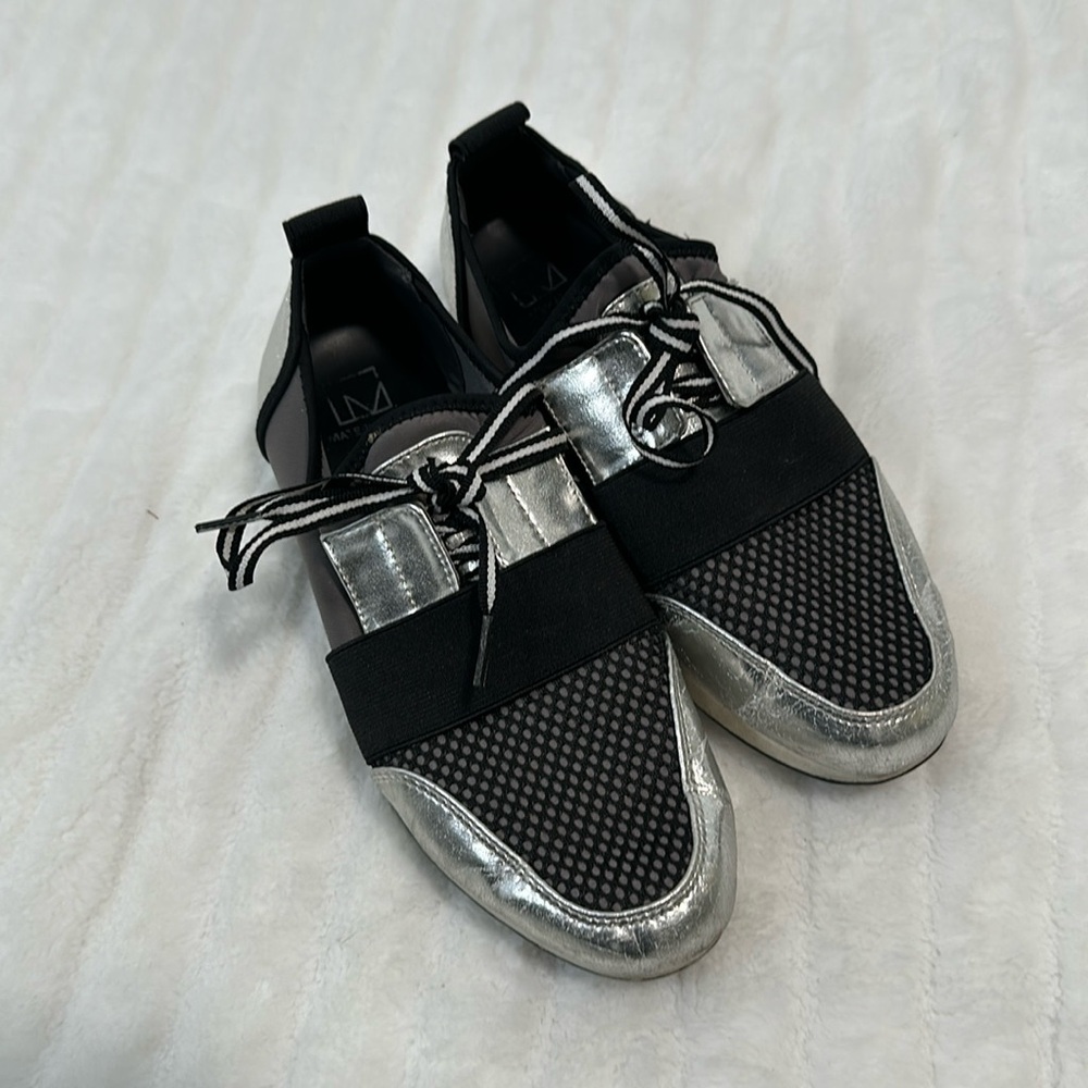 👛 Material Girl Slip On Metallic Sneakers